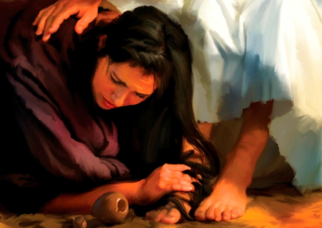 Anointing Christs feet